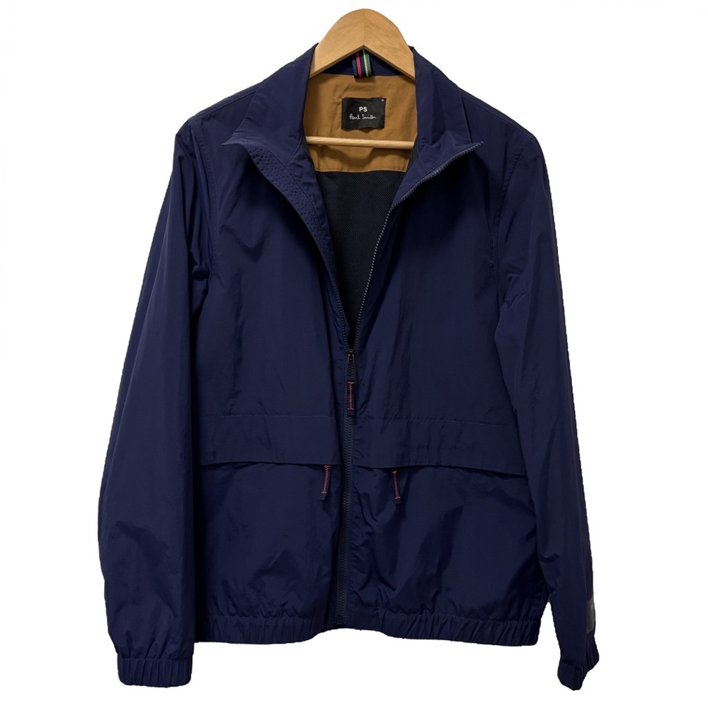 NWOT Paul Smith blue zip up rain jacket size M